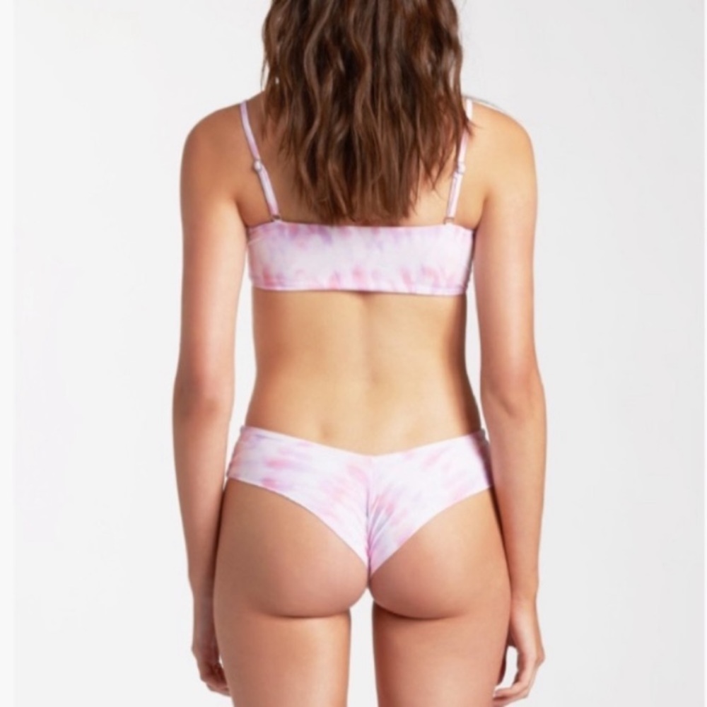 Billabong Keep It Mellow Pink/Purple Cheeky Tie Dye Fiji Bikini Set•NWT - Picture 4 of 13